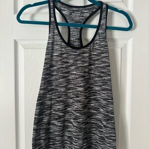 Spalding Black and Gray Women's Racer Back Tank Top Size Small